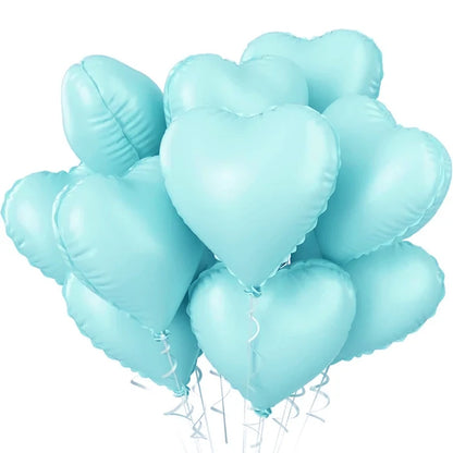 18inch Heart-shaped Foil Balloons Rose Gold Red Pink Cream Love Heart Balloon Anniversary Birthday Party Wedding Decorations