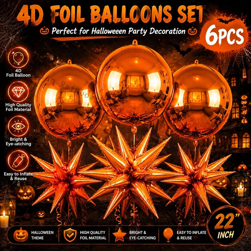 Ensemble Ballons Halloween 4D | 22 pouces