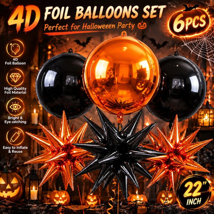 Ensemble Ballons Halloween 4D | 22 pouces