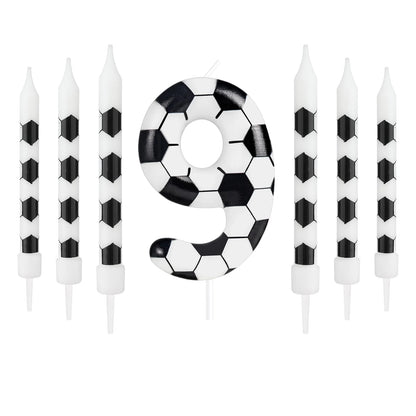 7pcs Birthday Candles Soccer Sport-Theme Birthday Party Decorations, Birthday Cake Candles for Boys Girls Kids Party Supplies