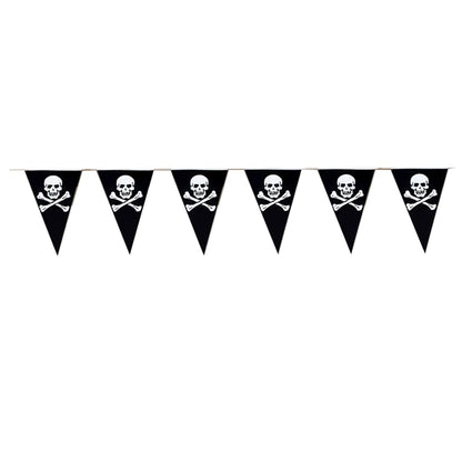 Guirlande Fanion Pirate | Fanions Noirs Anniversaire Enfant