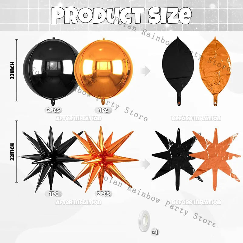 Ensemble Ballons Halloween 4D | 22 pouces