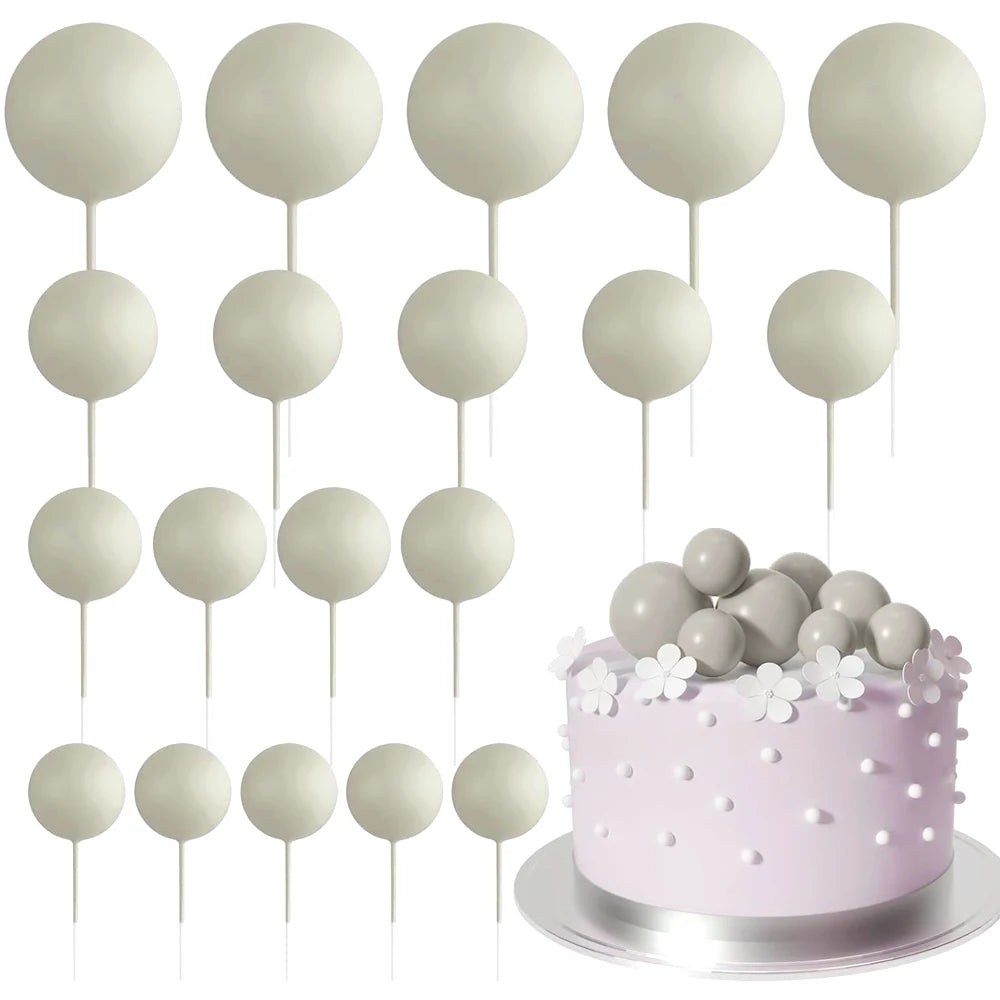Cake topper | Petits ballons multicolores | lot de 20 pièces