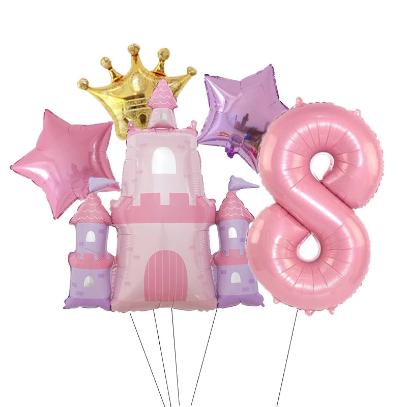 ballon d anniversaire | Château Princesse | 5 pièces