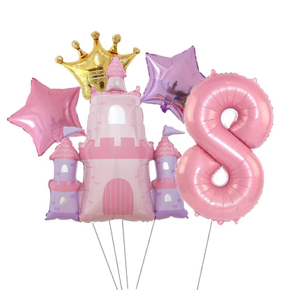 ballon d anniversaire | Château Princesse | 5 pièces