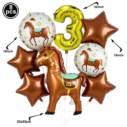 Ballon pour anniversaire | Thème Cheval