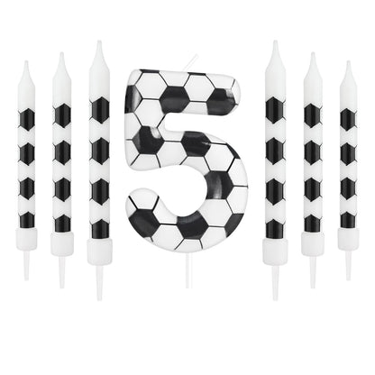 7pcs Birthday Candles Soccer Sport-Theme Birthday Party Decorations, Birthday Cake Candles for Boys Girls Kids Party Supplies