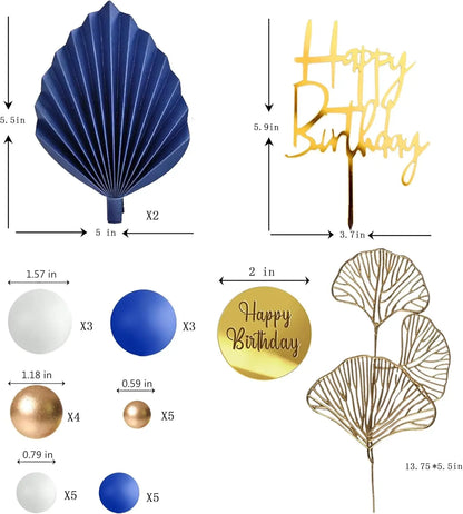 Cake toppers | Happy Birthday Élégant
