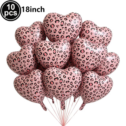Ballon Chiffre Léopard Rose Gold | Lot de 5 Pièces