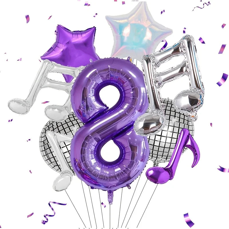 Ballon anniversaire | Thème Musique | 9 pièces