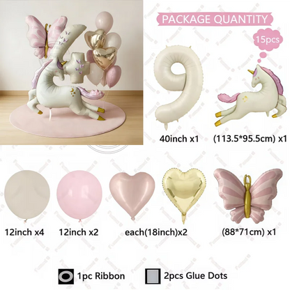 3D Butterfly Aluminum Balloon Forest Princess Style Birthday Party Decoration Dreamy Wedding Decor Children's Event Supplies
