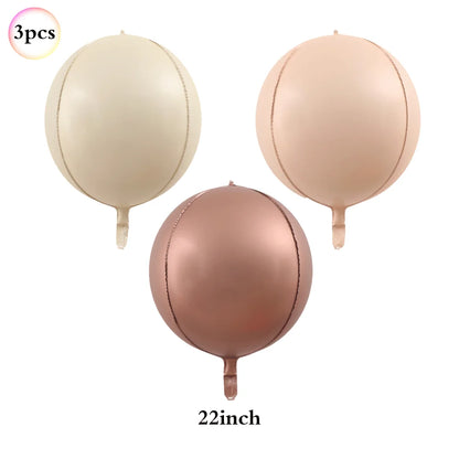 Ballon d'Anniversaire Champagne | Cœurs | Lot de 7 Pièces