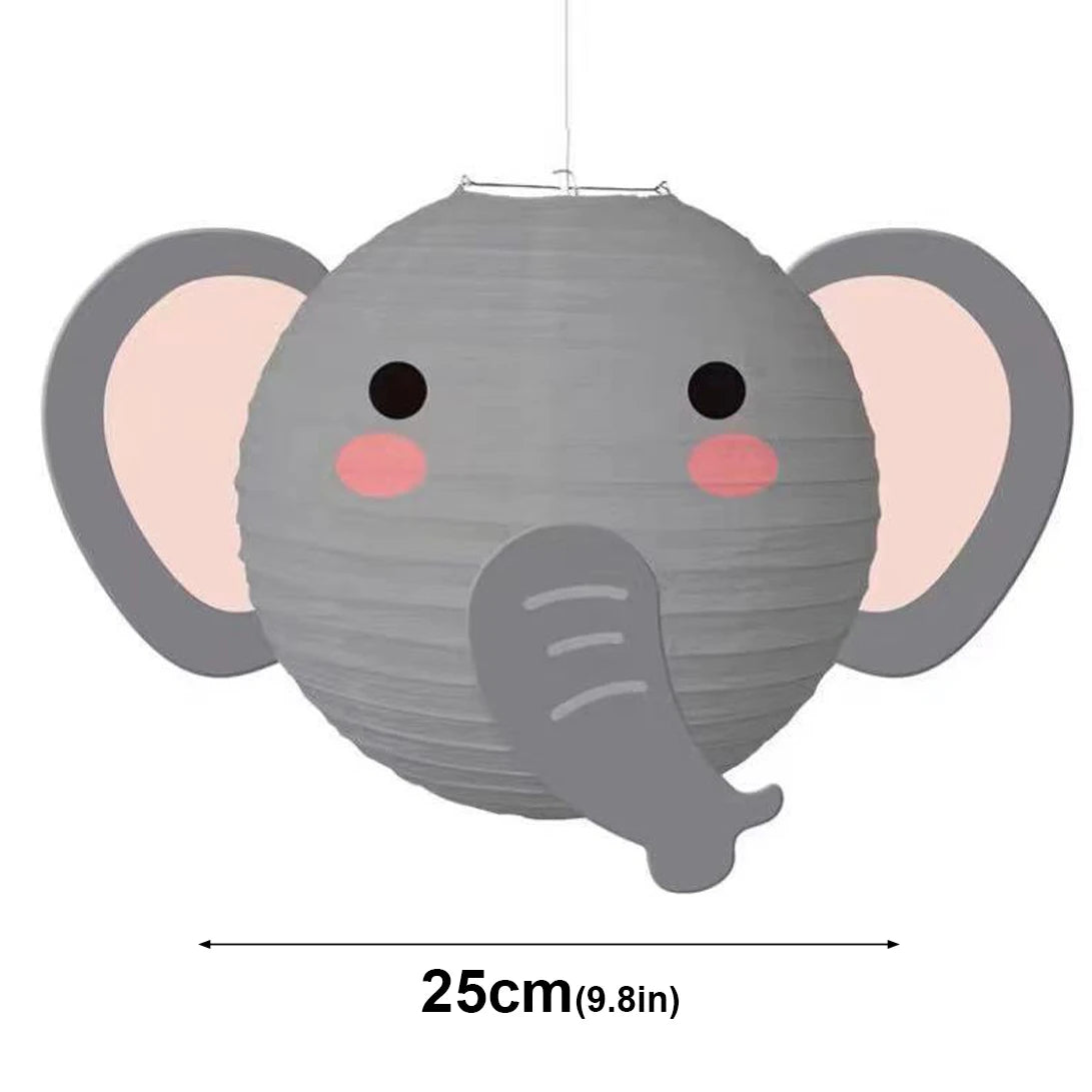 1pcs/25cm Cartoon Animal Paper Lantern Ball Lanterns Wholesale Kindergarten Handmade DIY Shop Decoration Birthday Ornaments