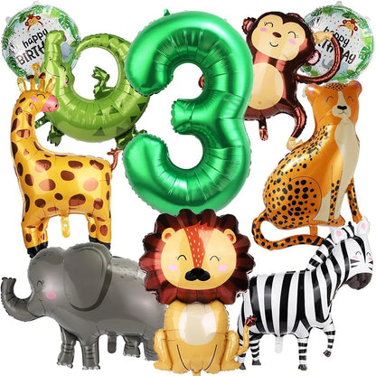Ballon pour anniversaire | Safari Jungle