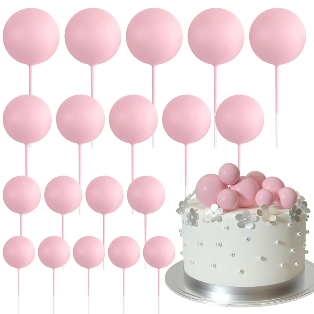 Cake topper | Petits ballons multicolores | lot de 20 pièces