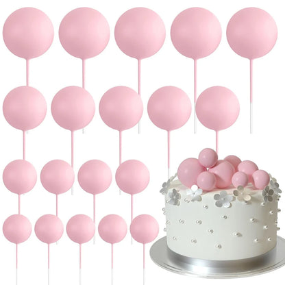 Cake topper | Petits ballons multicolores | lot de 20 pièces