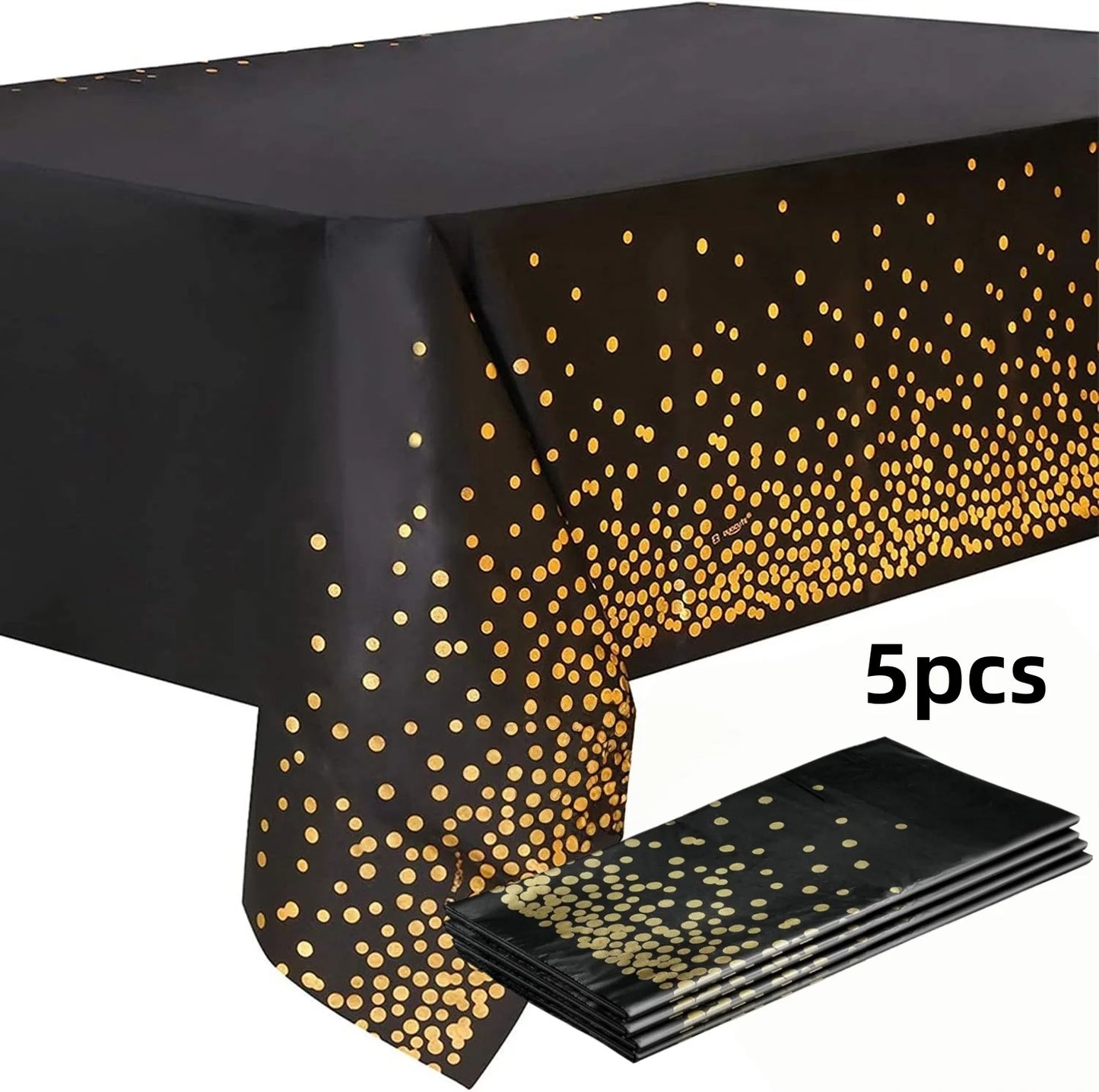 5pcs Premium Disposable Table Cloth Table Cloths for Parties Decorative Tablecloths for Rectangle Tables，Disposable Tablecloths