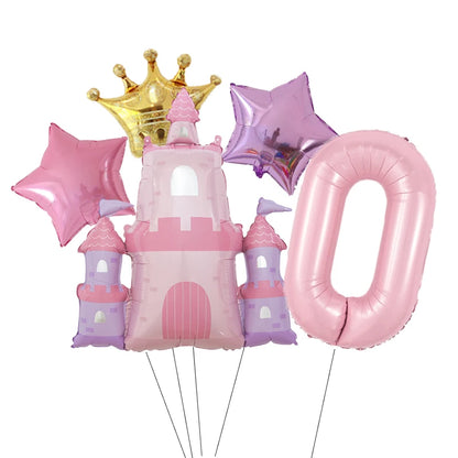 ballon d anniversaire | Château Princesse | 5 pièces