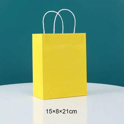 Sac en Papier Cadeau Coloré avec Poignées | Lot de 10, 20 ou 30