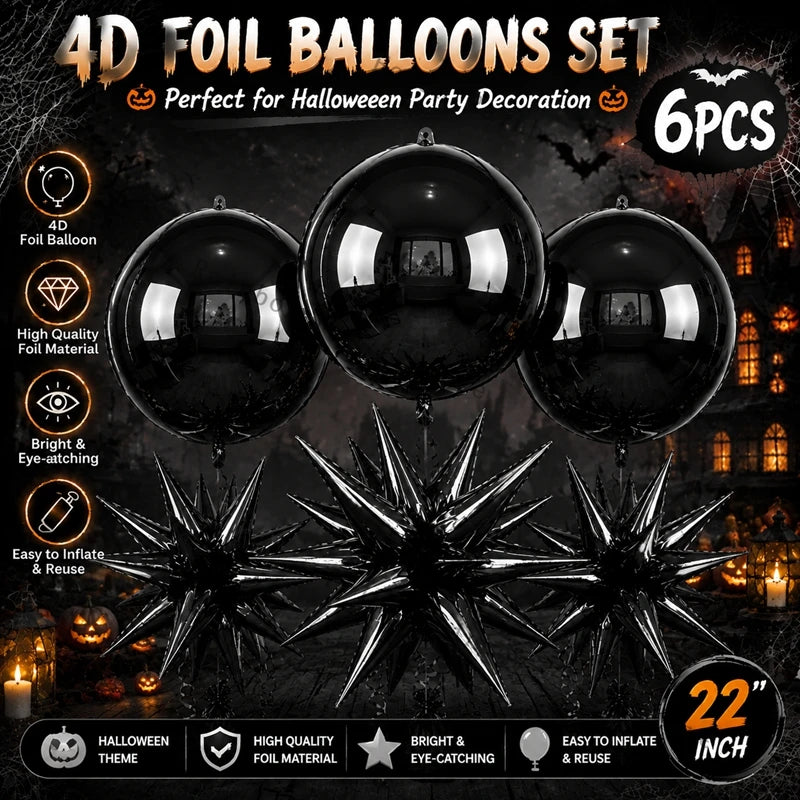 Ensemble Ballons Halloween 4D | 22 pouces