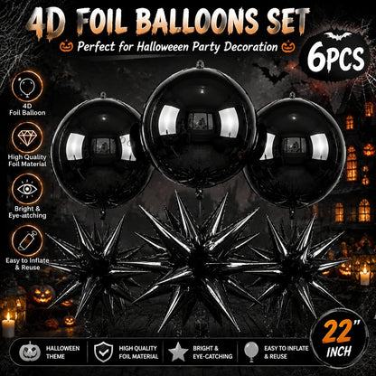 Ensemble Ballons Halloween 4D | 22 pouces
