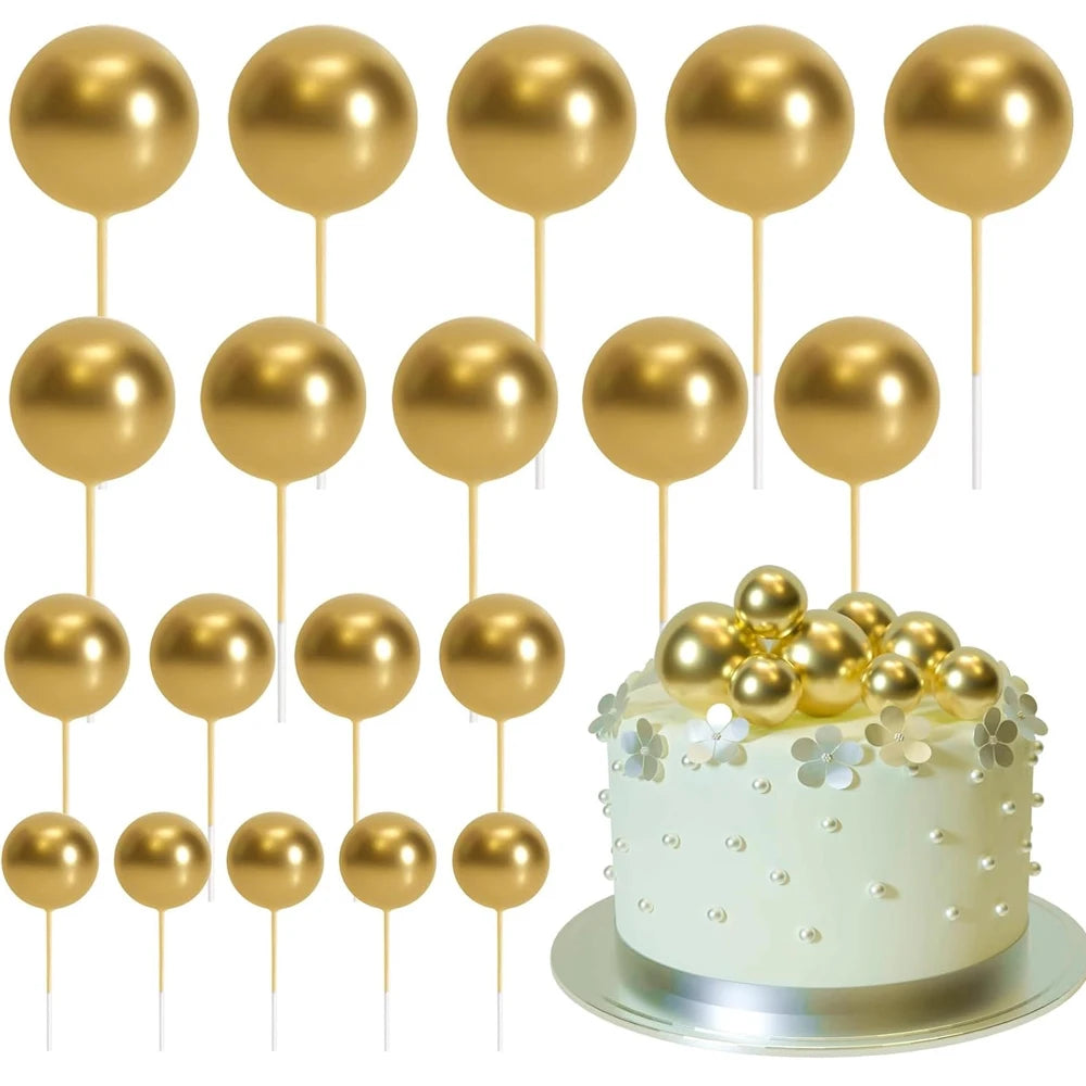 Cake topper | Petits ballons multicolores | lot de 20 pièces