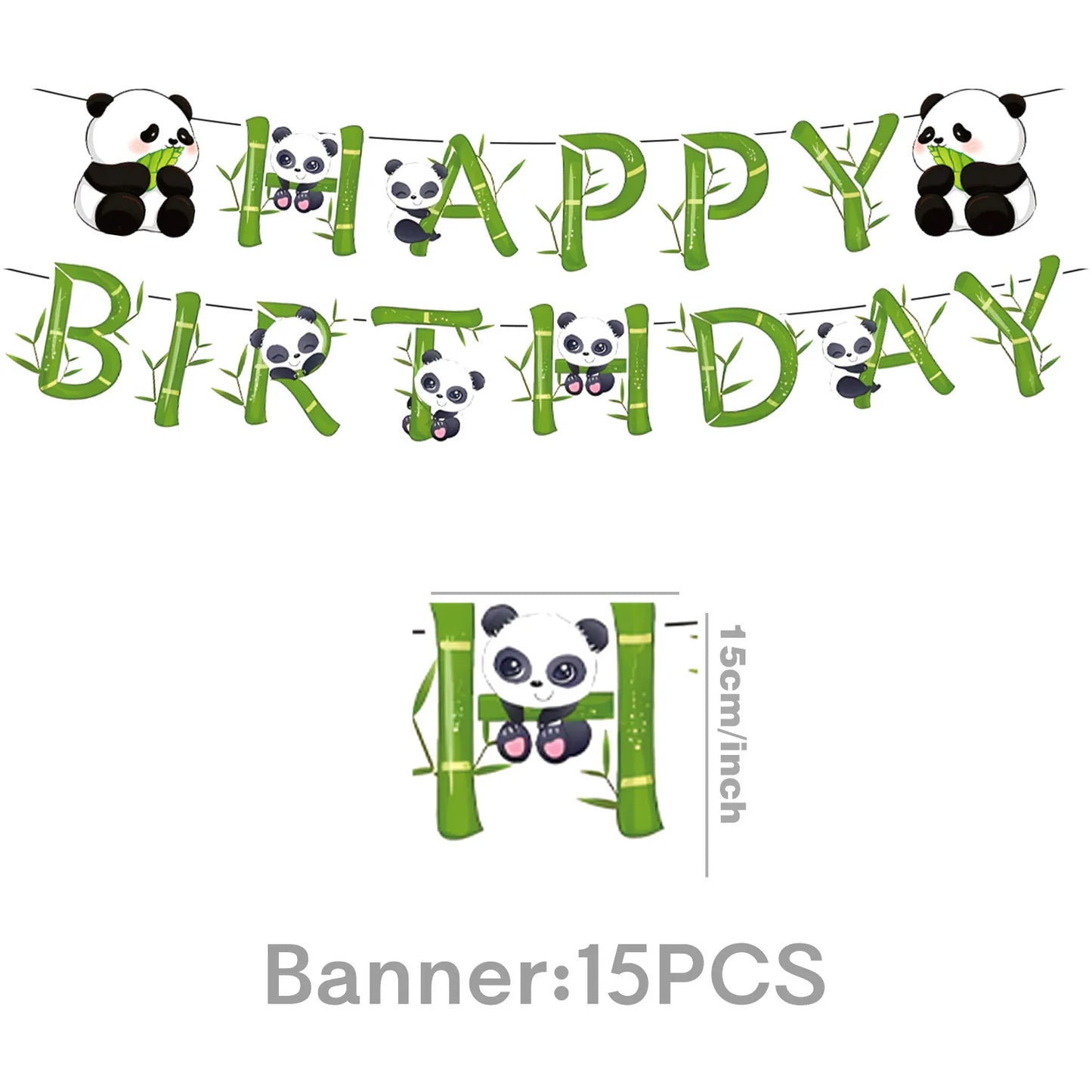 Decoration suspendu panda | 6 spirales