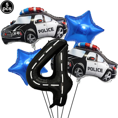 Ballon d anniversaire | Police | 5 pièces