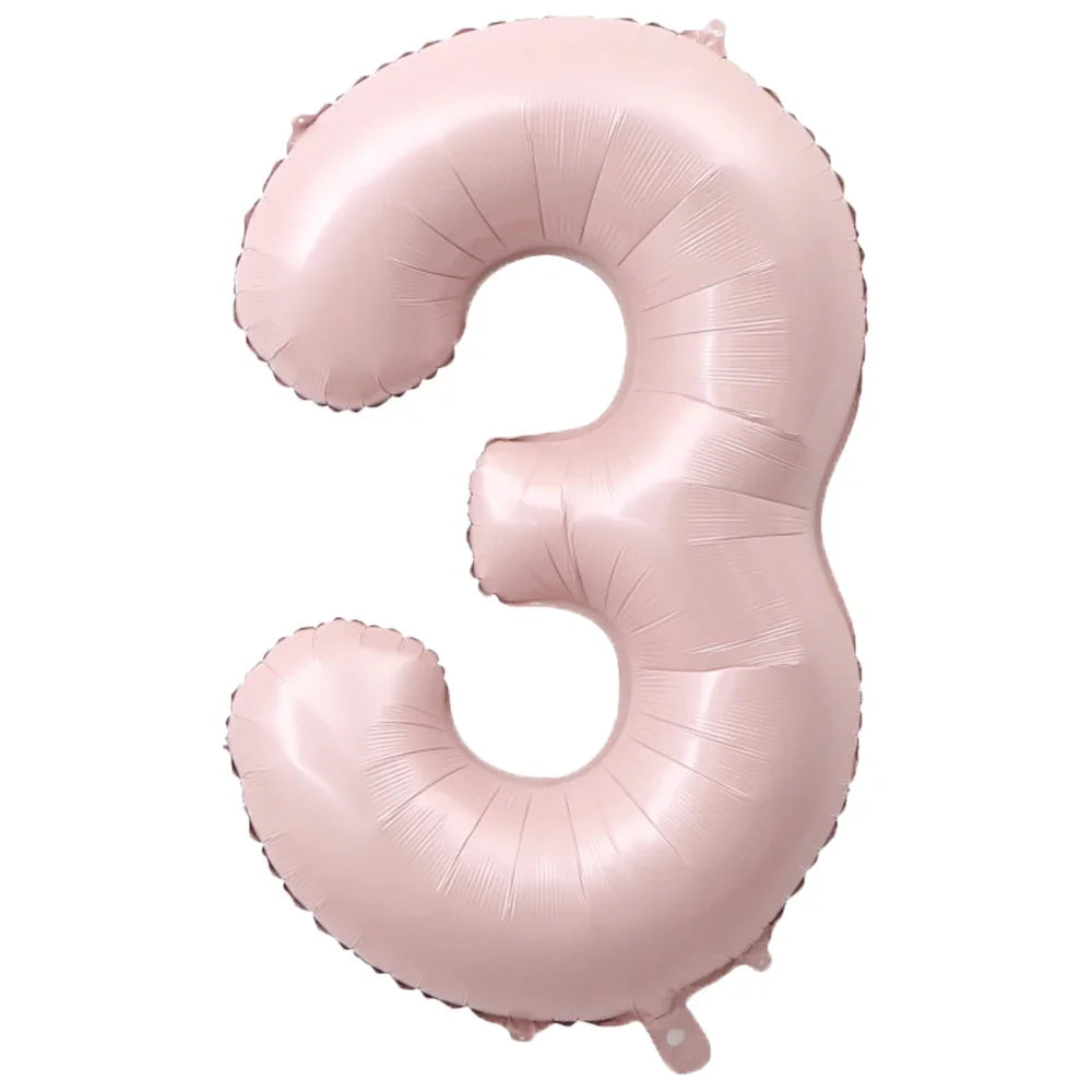 1Pc Large 40inch Number 1-9 Foil Balloons for Crown Happy Birthday Balloon Baby Shower Decor Supplies
