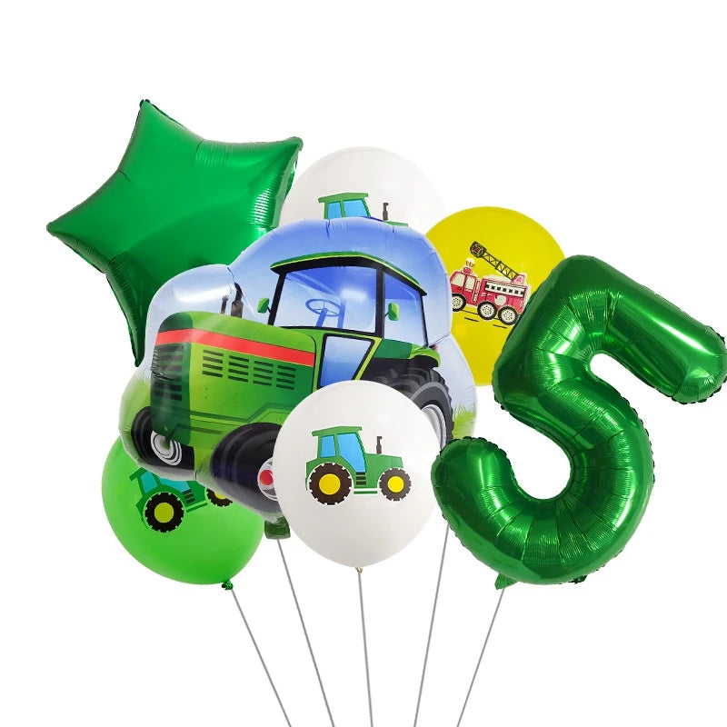 Ballon deco anniversaire | Tracteur | 7 pièces