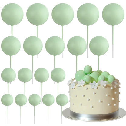 Cake topper | Petits ballons multicolores | lot de 20 pièces