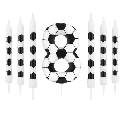 7pcs Birthday Candles Soccer Sport-Theme Birthday Party Decorations, Birthday Cake Candles for Boys Girls Kids Party Supplies