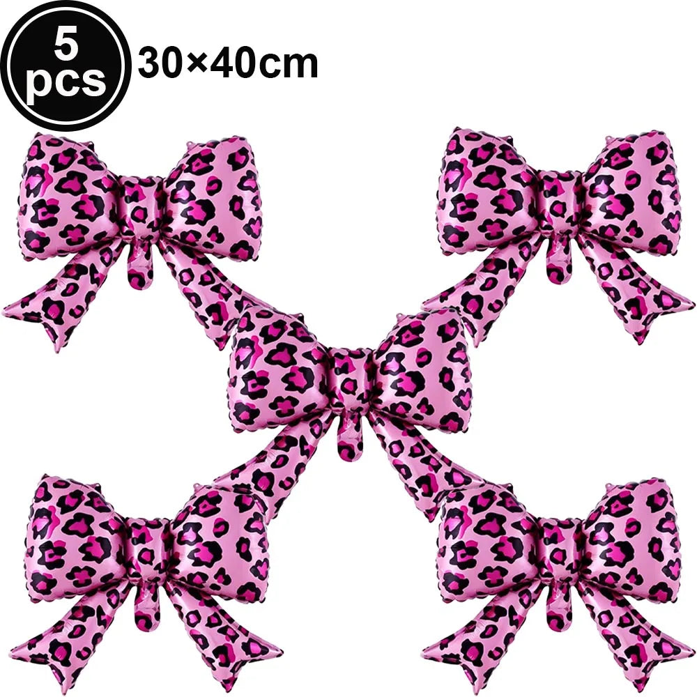 Ballon chiffre léopard rose | 32 pouces