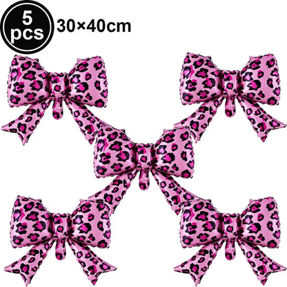 Ballon chiffre léopard rose | 32 pouces