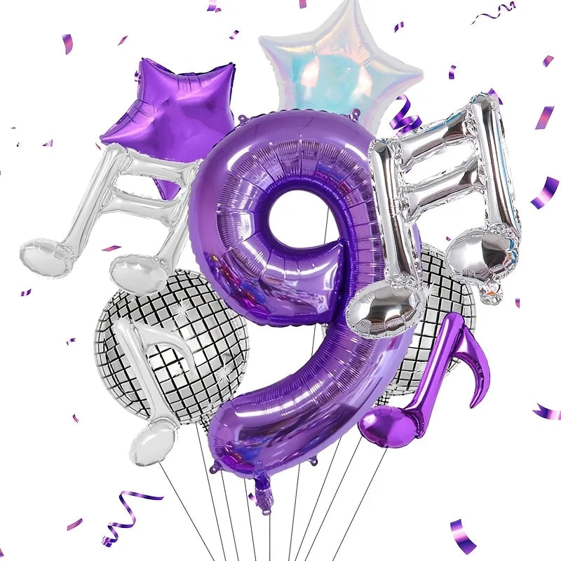 Ballon anniversaire | Thème Musique | 9 pièces