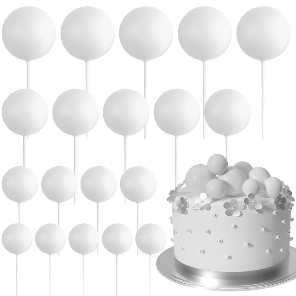 Cake topper | Petits ballons multicolores | lot de 20 pièces
