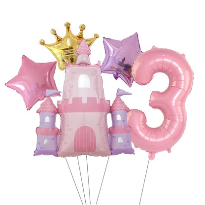 ballon d anniversaire | Château Princesse | 5 pièces