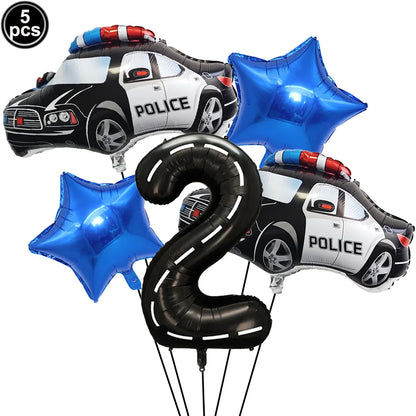 Ballon d anniversaire | Police | 5 pièces