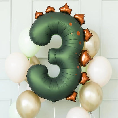 Ballon helium | chiffre motif dinosaure
