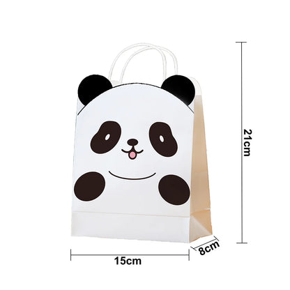 Sac Cadeau Anniversaire Panda | Lot de 10, 20 ou 30 Sacs