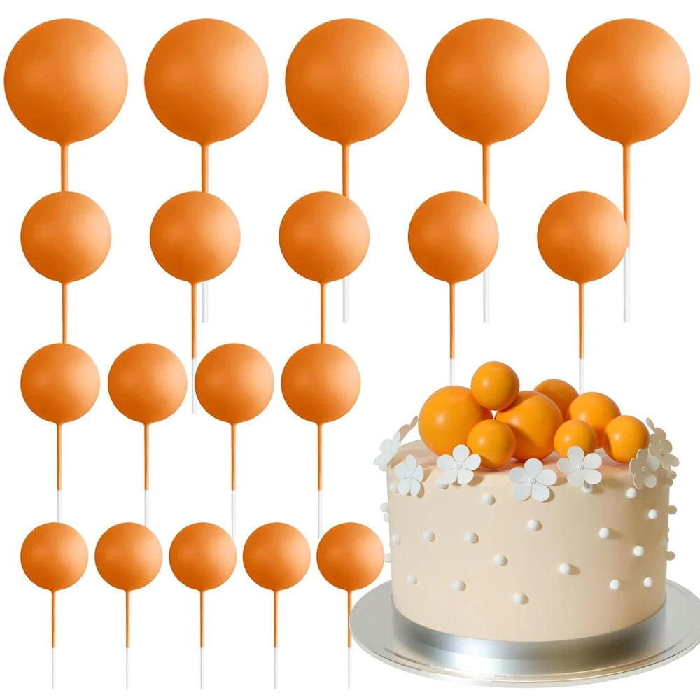 Cake topper | Petits ballons multicolores | lot de 20 pièces
