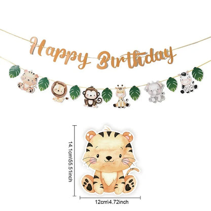 Banderol joyeux anniversaire | Jungle Safari