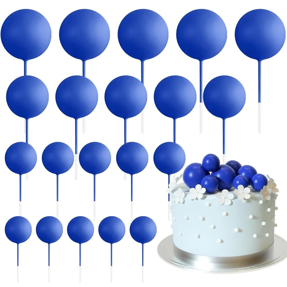 Cake topper | Petits ballons multicolores | lot de 20 pièces