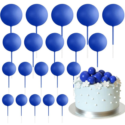 Cake topper | Petits ballons multicolores | lot de 20 pièces