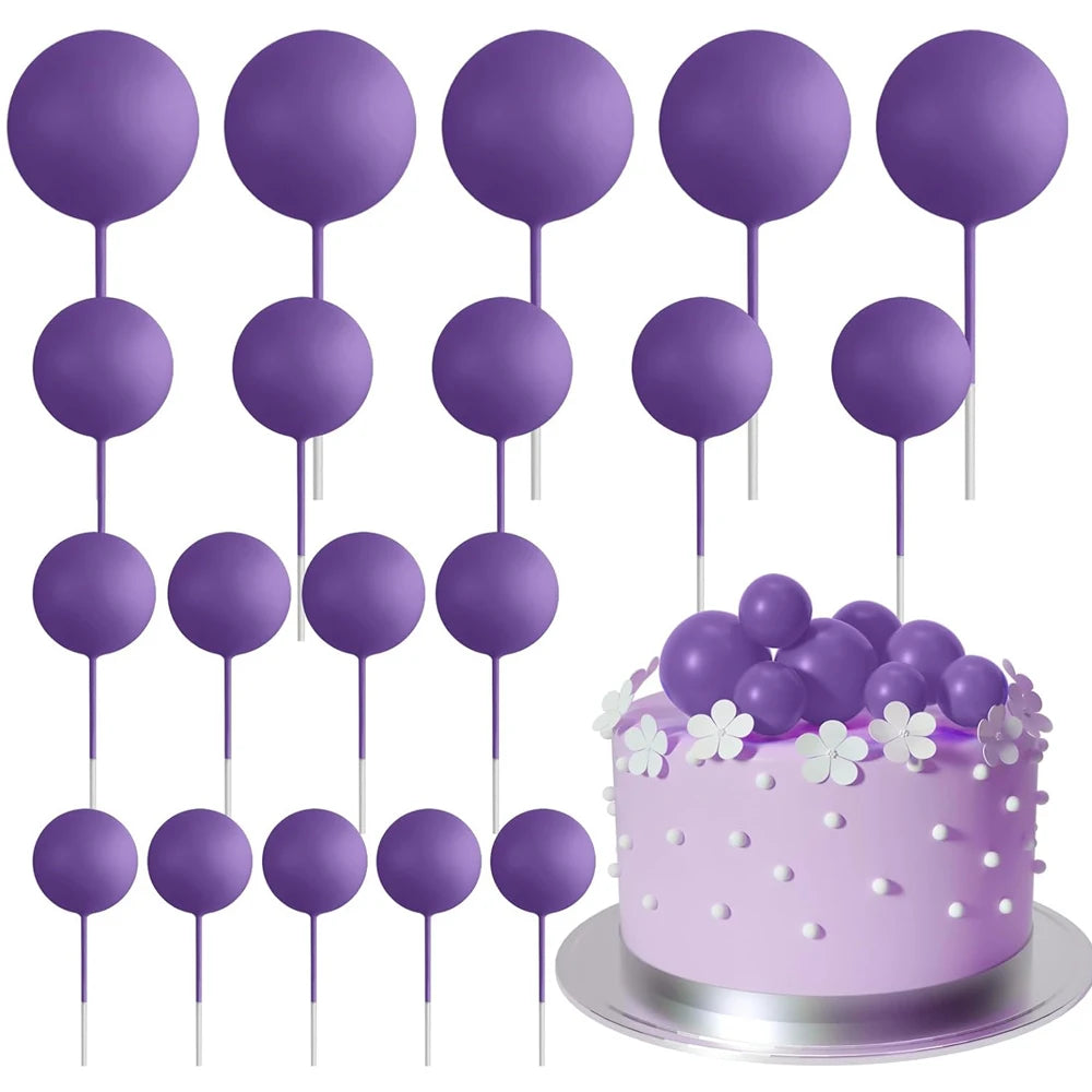 Cake topper | Petits ballons multicolores | lot de 20 pièces