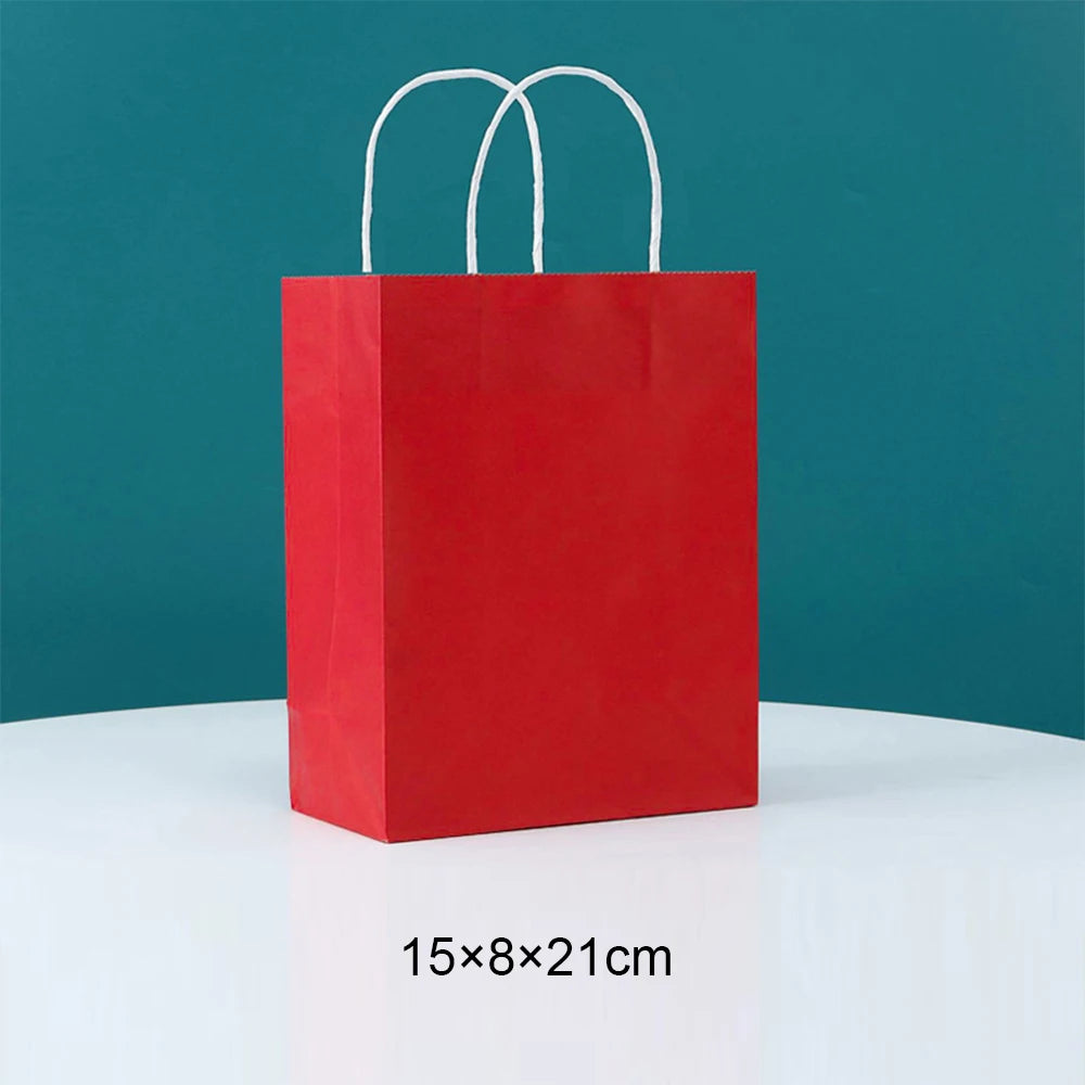 Sac en Papier Cadeau Coloré avec Poignées | Lot de 10, 20 ou 30