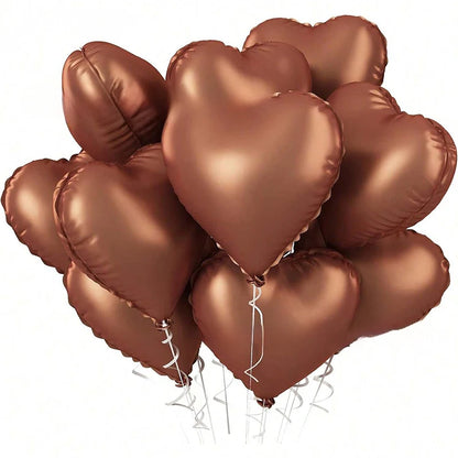 18inch Heart-shaped Foil Balloons Rose Gold Red Pink Cream Love Heart Balloon Anniversary Birthday Party Wedding Decorations