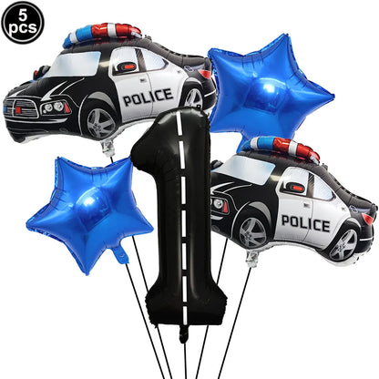 Ballon d anniversaire | Police | 5 pièces