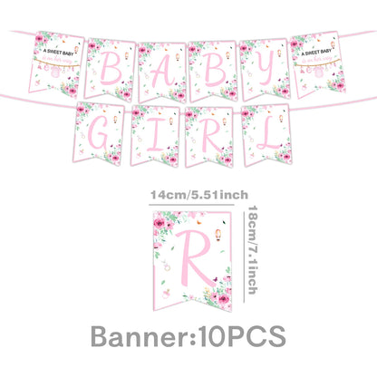 Guirlande Baby Shower Fille | Décoration Suspendue