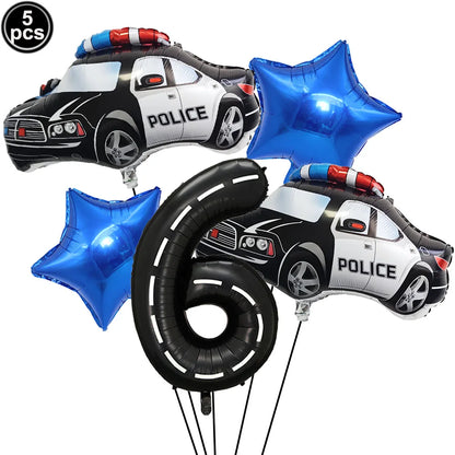 Ballon d anniversaire | Police | 5 pièces